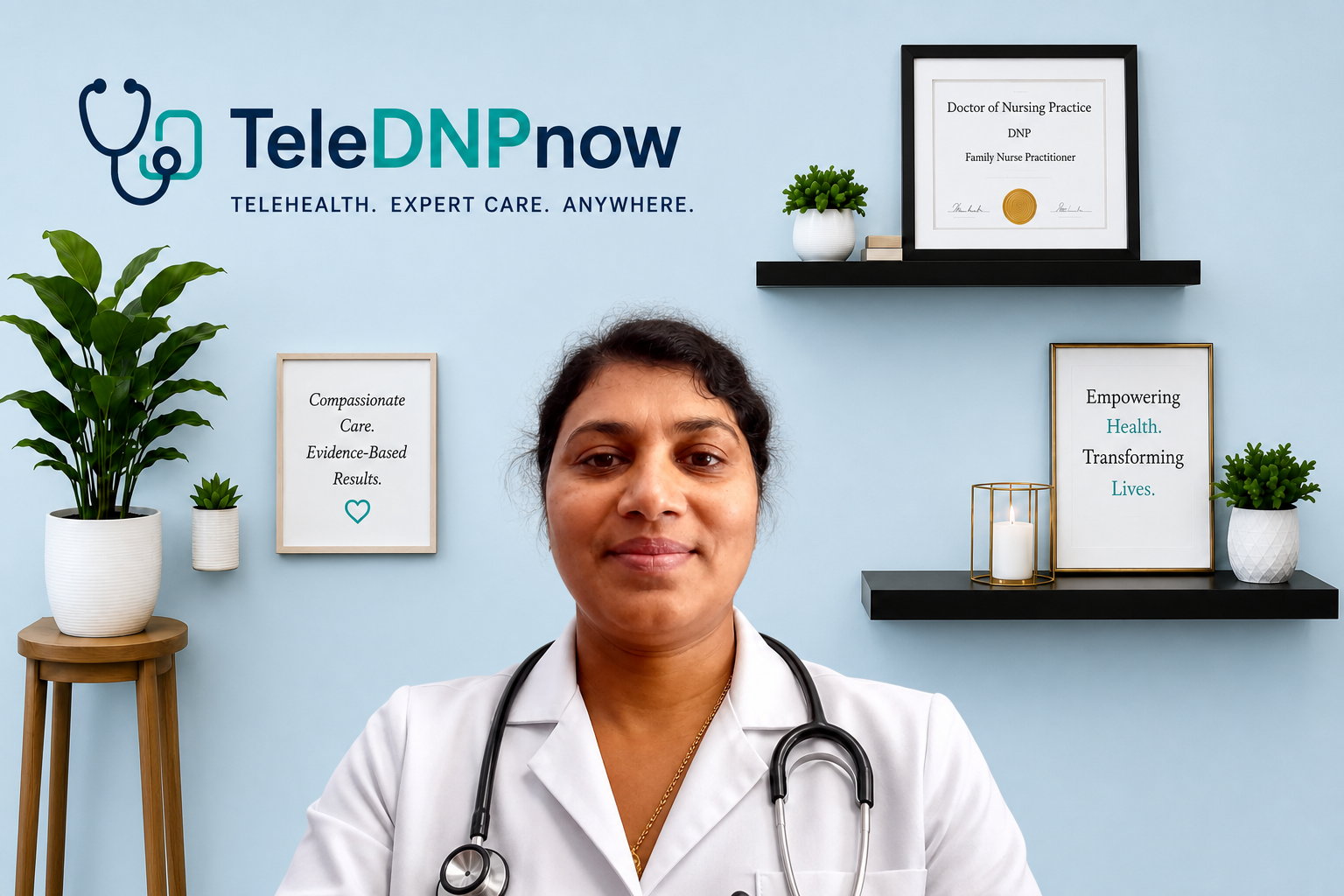Dr. Shiny Job presenting TeleDNPnow virtual care services